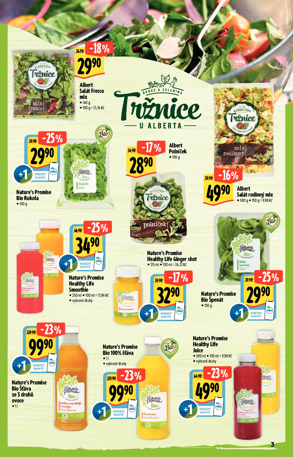 Leták Albert Supermarket - Akční katalog Bio - strana 3