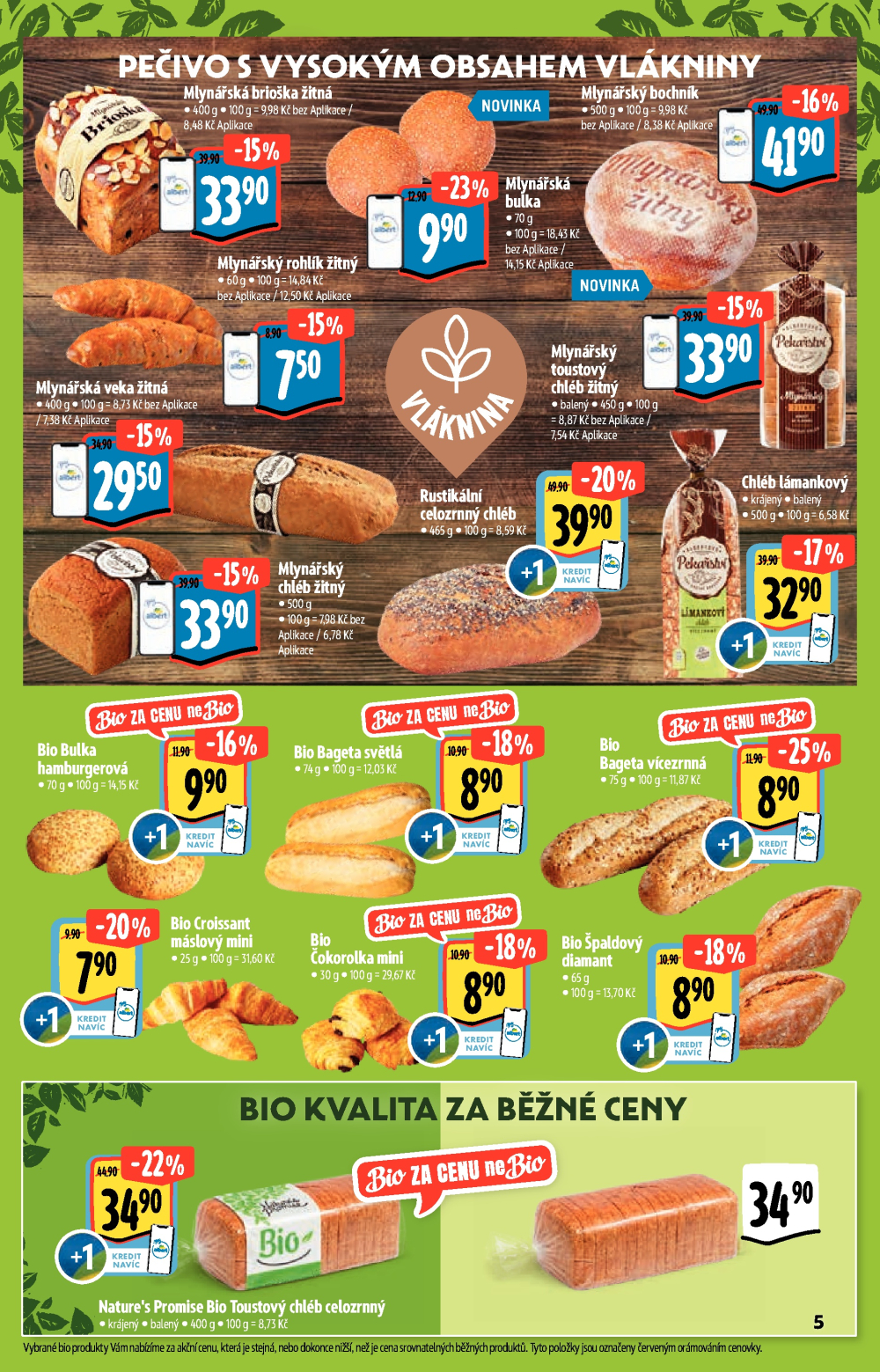 Leták Albert Supermarket - Akční katalog Bio - strana 5