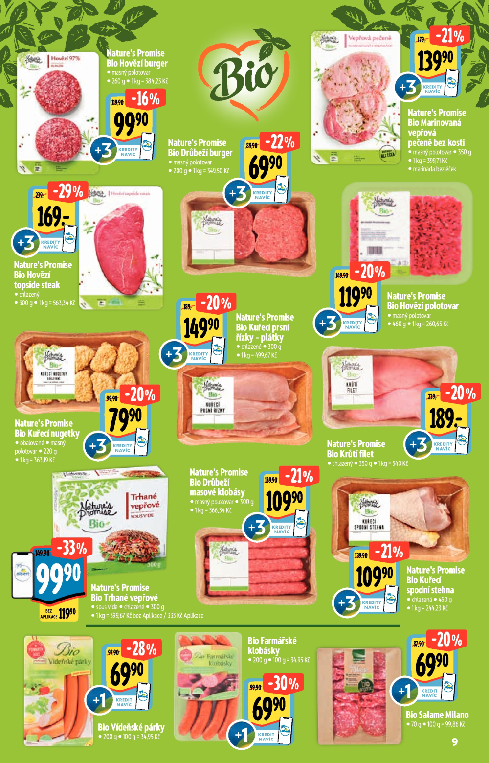 Leták Albert Supermarket - Akční katalog Bio - strana 9