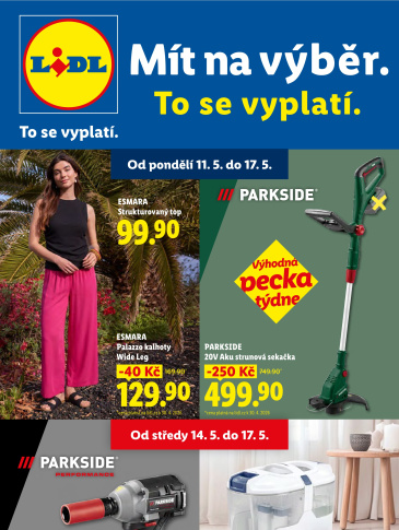 Lidl leták - Nabídka spotřebního zboží