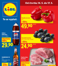 Akční leták Lidl  od čtvrtka