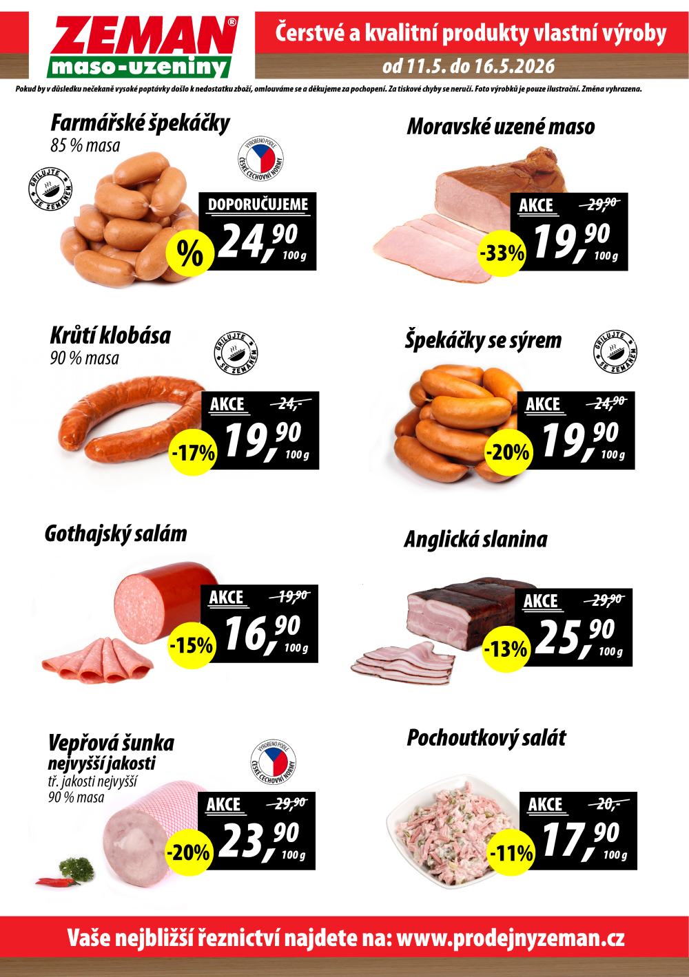 Leták ZEMAN maso - uzeniny leták - strana 2