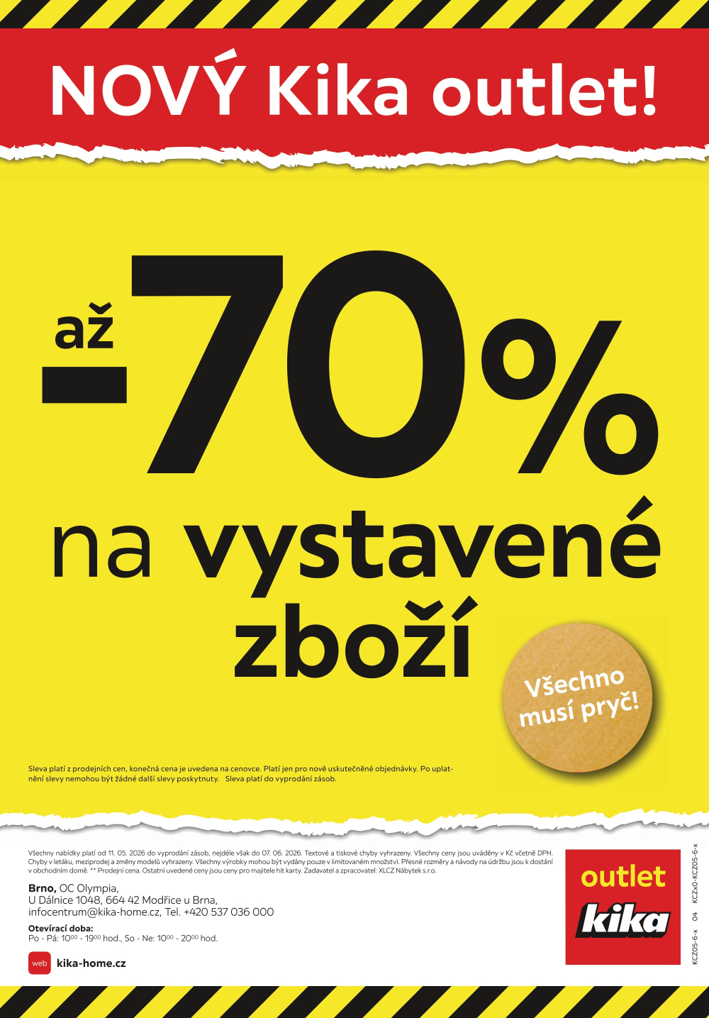 Leták Kika Nábytek leták - Akce -26 % na spoustu nábytku a bytových doplňků pro majitele Kika hit karty - strana 4