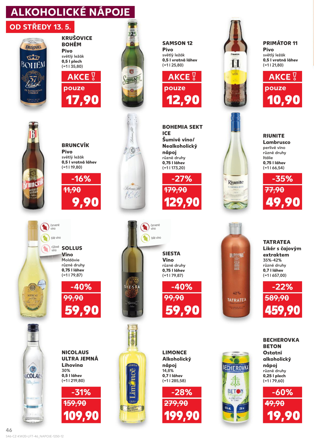 Leták Kaufland leták Praha 8 - Malý Klín - strana 46
