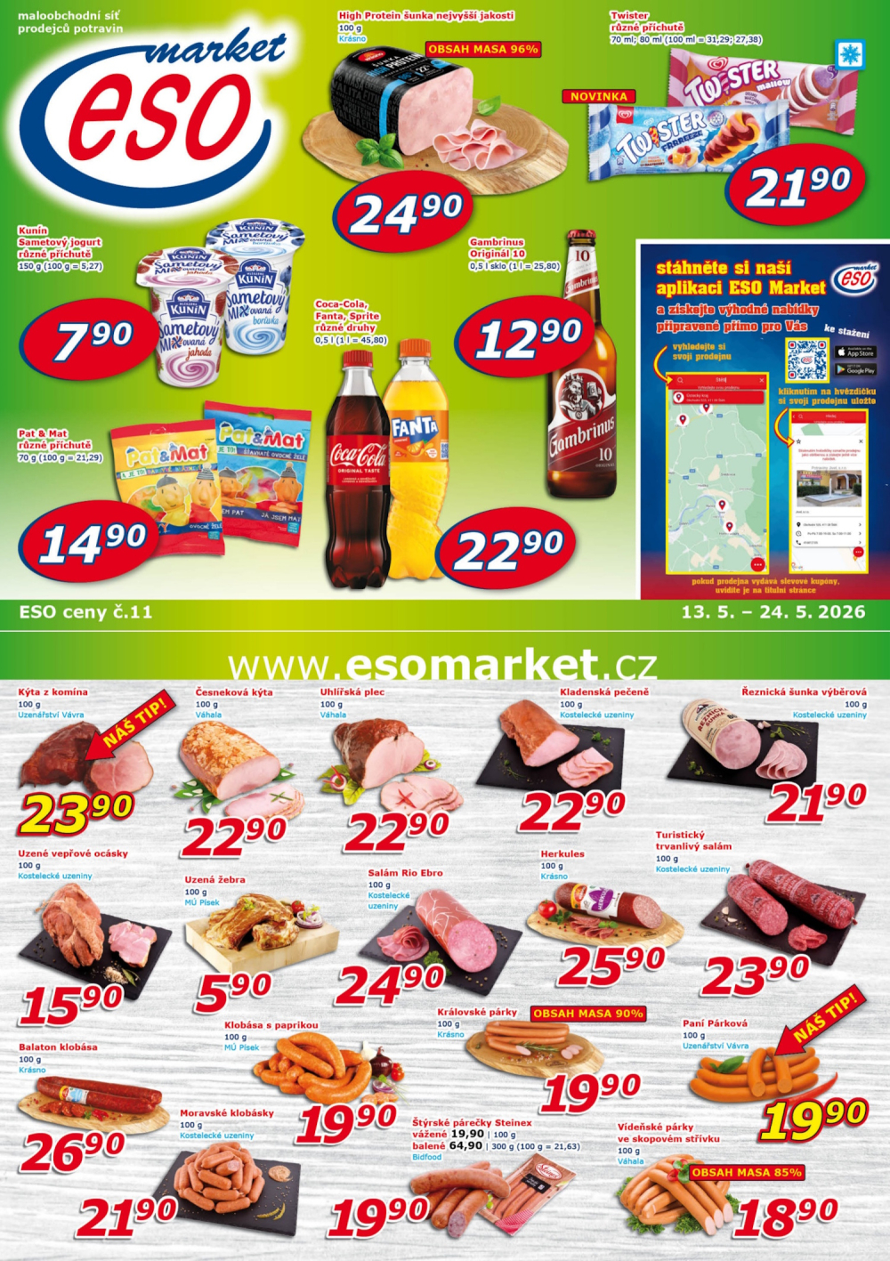 Leták ESO MARKET leták - strana 1