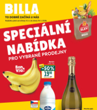 Akční leták BILLA  - Speciální nabídka pro vybrané prodejny