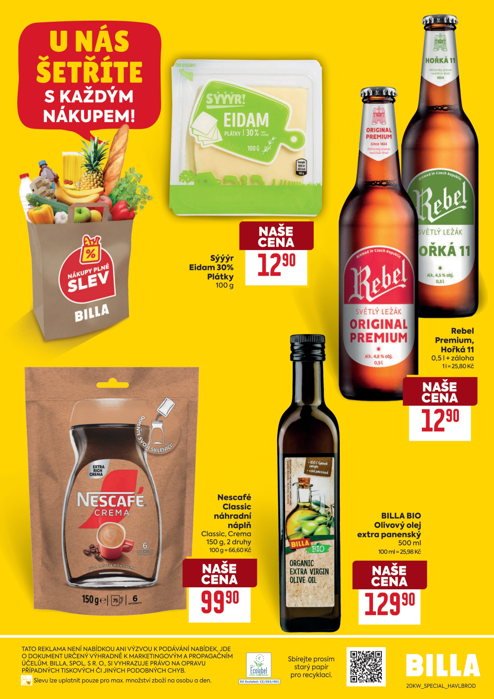 Leták BILLA leták - Speciální nabídka pro Havlíčkův Brod, Žižkova ulice - strana 2