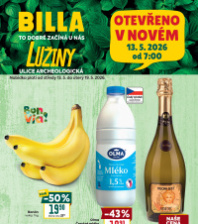 Akční leták BILLA  - Praha- Lužiny, Archeologická