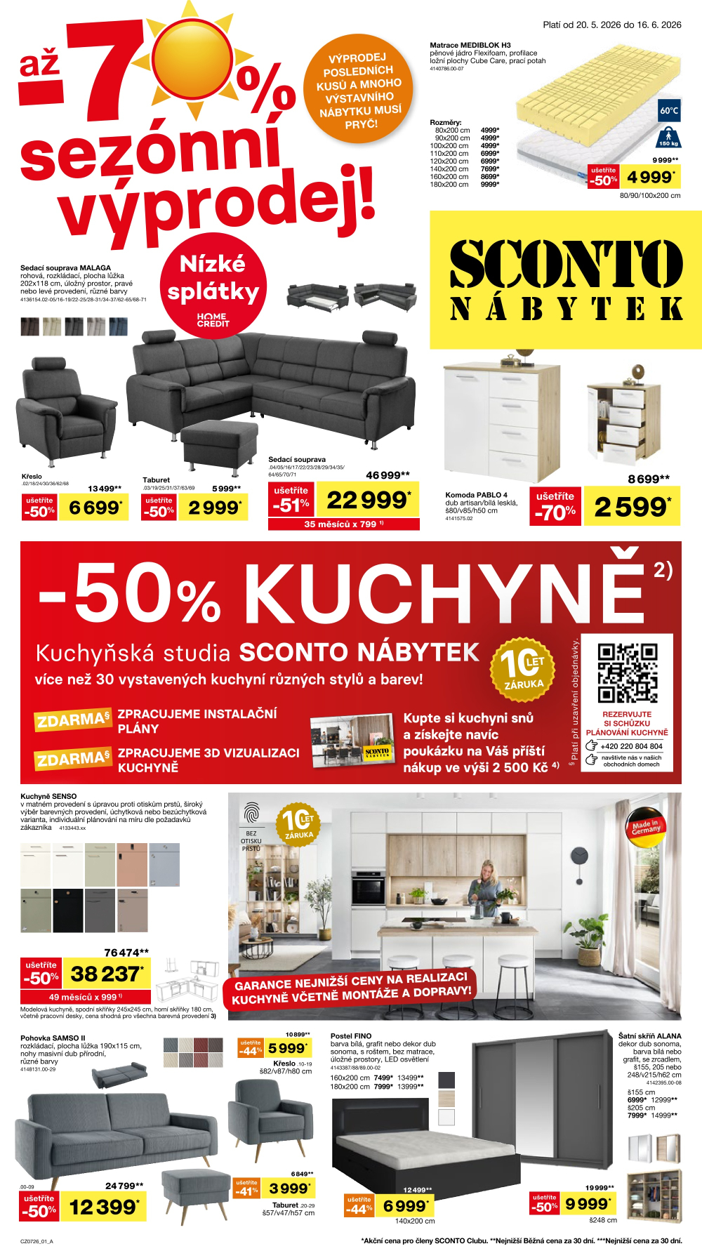 Leták SCONTO Nábytek leták - strana 1