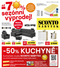 Akční leták SCONTO Nábytek 