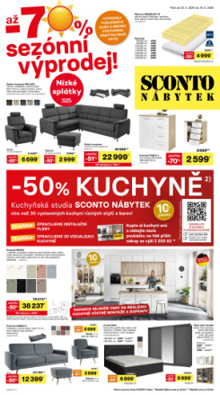 SCONTO Nábytek leták