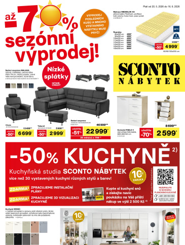 SCONTO Nábytek leták
