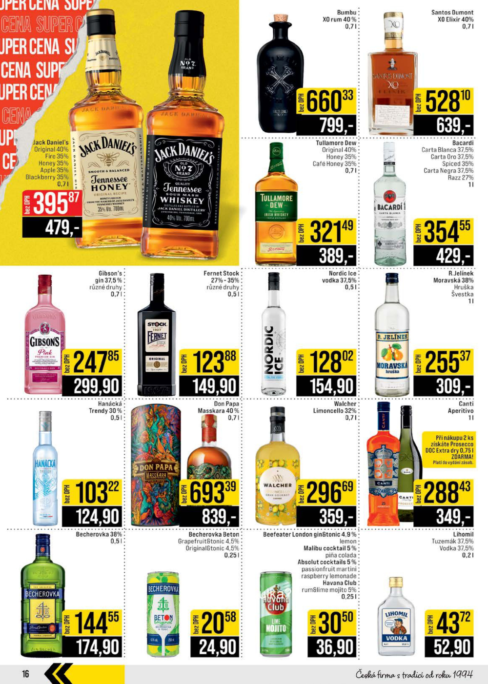 Leták JIP leták CC Cash & Carry - Brno, Ostrava, Praha, Polička, Olomouc, Karlovy Vary, Zlín, Jilemnice, Pardubice - strana 16