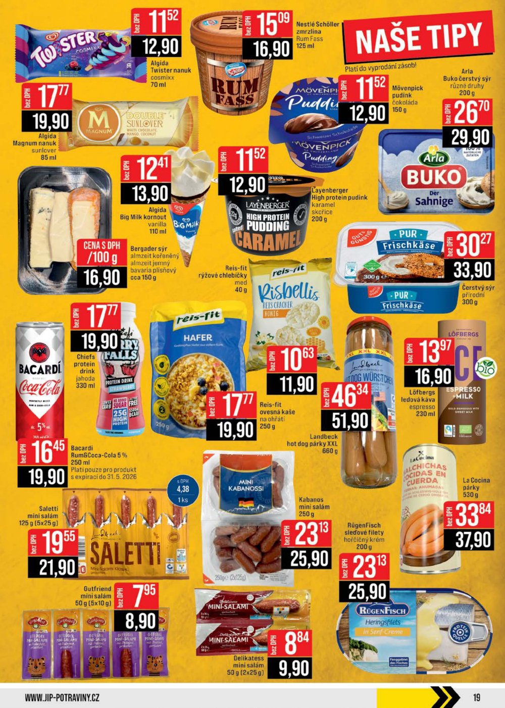 Leták JIP leták CC Cash & Carry - Brno, Ostrava, Praha, Polička, Olomouc, Karlovy Vary, Zlín, Jilemnice, Pardubice - strana 19