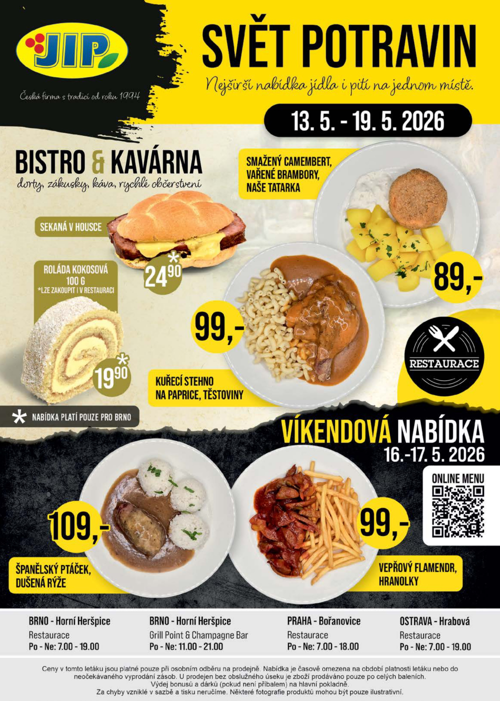Leták JIP leták CC Cash & Carry - Brno, Ostrava, Praha, Polička, Olomouc, Karlovy Vary, Zlín, Jilemnice, Pardubice - strana 20
