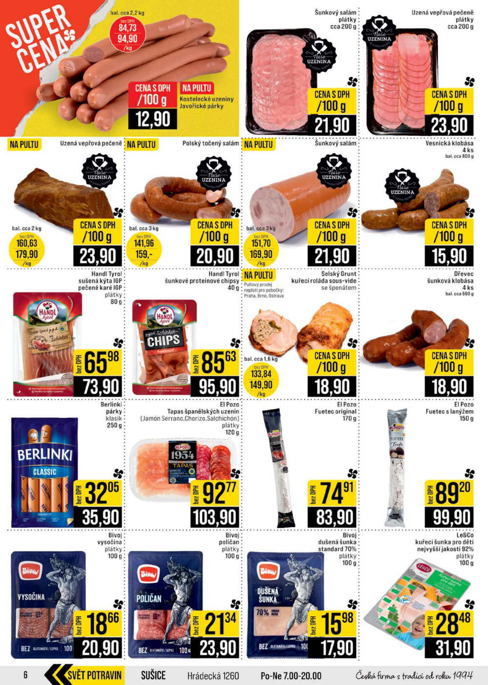 Leták JIP leták CC Cash & Carry - Brno, Ostrava, Praha, Polička, Olomouc, Karlovy Vary, Zlín, Jilemnice, Pardubice - strana 6