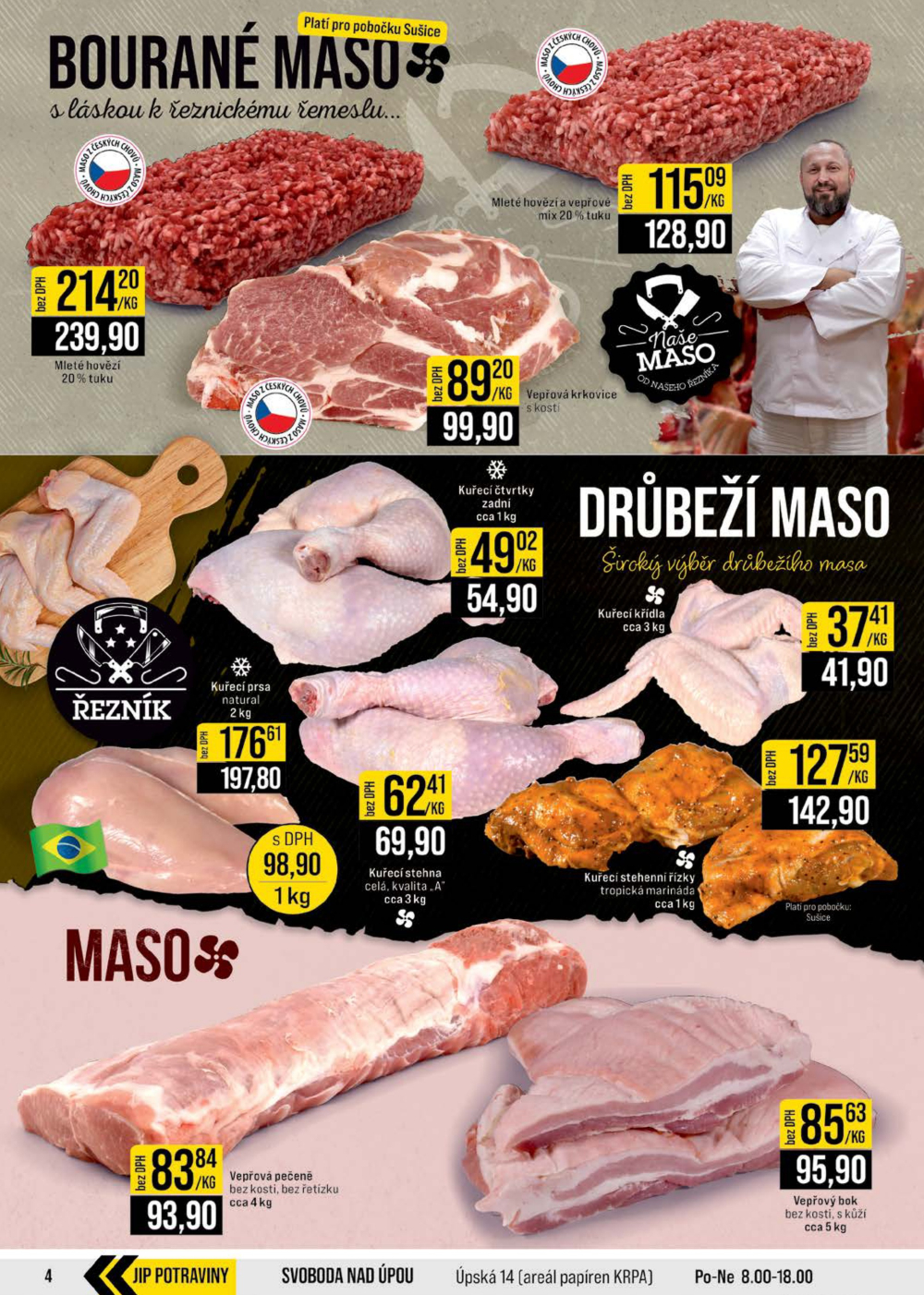 Leták JIP leták CC Cash & Carry - České Budějovice, Most, Náchod, Svoboda nad Úpou, Sušice - strana 4