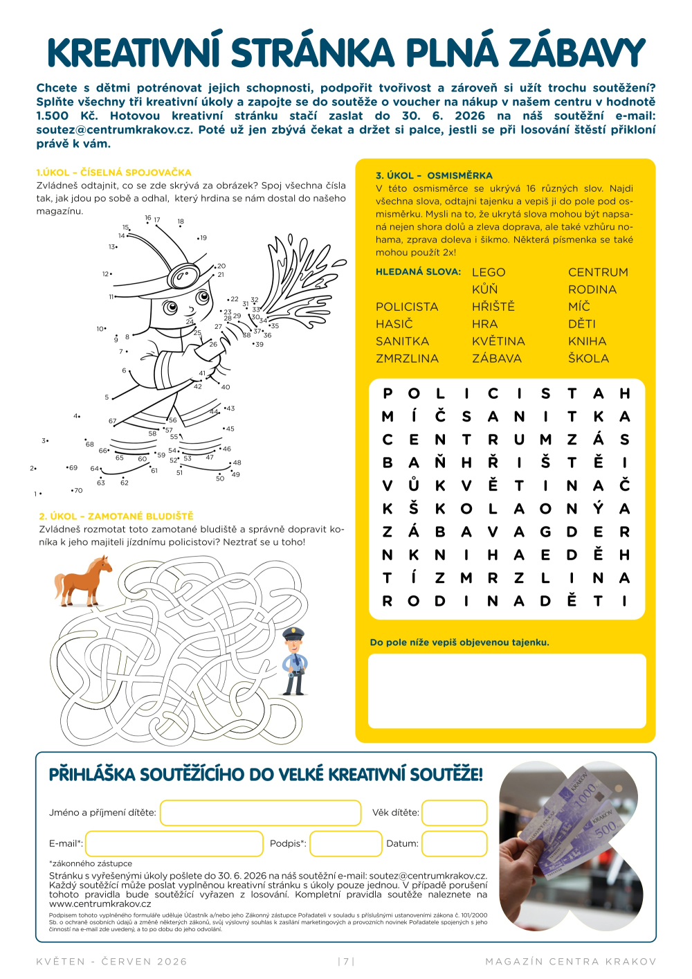 Leták Centrum Krakov magazín - strana 7