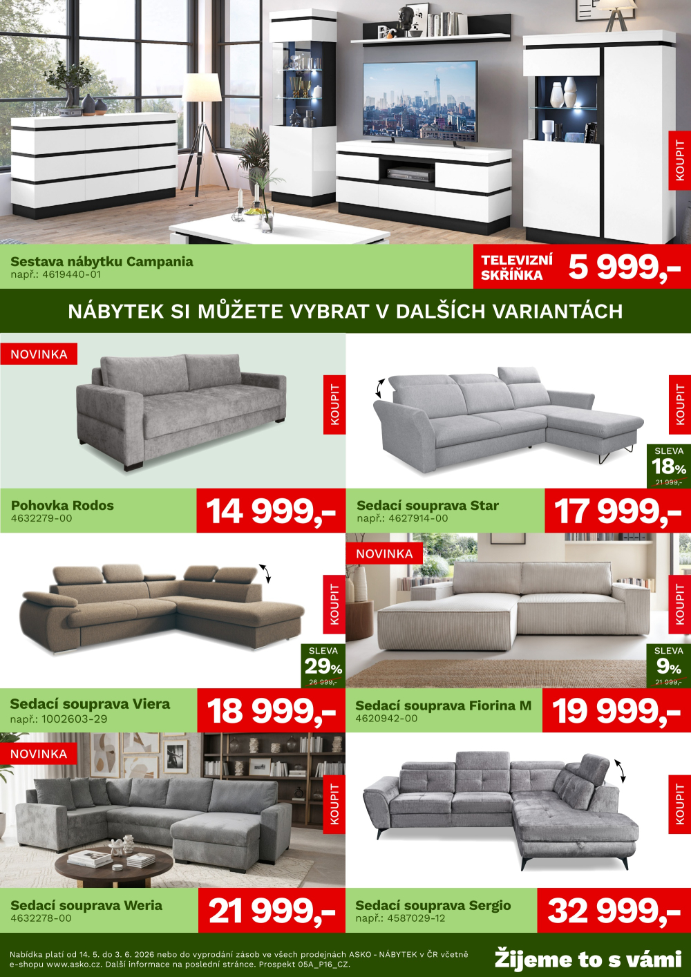 Leták ASKO nábytek leták - Akční nabídka - strana 2