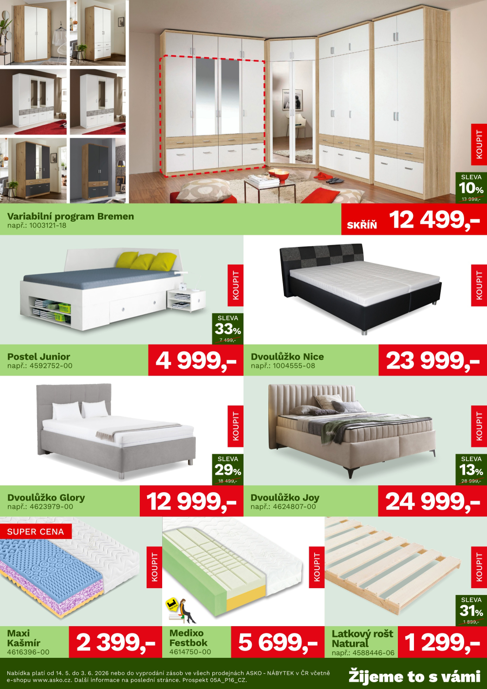 Leták ASKO nábytek leták - Akční nabídka - strana 3
