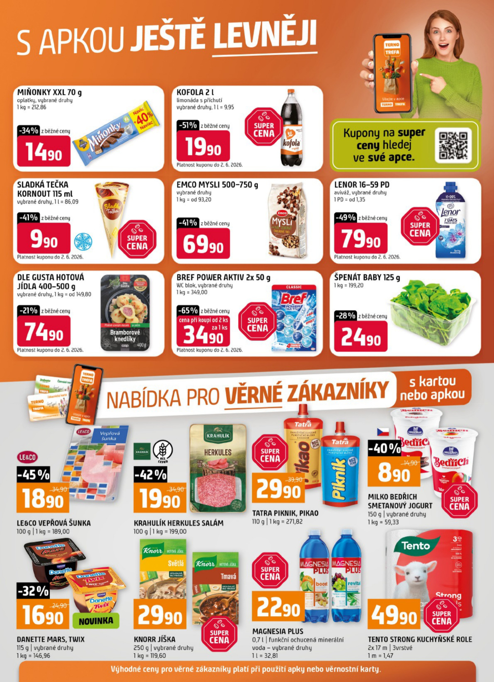 Leták Terno leták - České Budějovice, Olomouc, Hradec Králové, Trhové Sviny, Třeboň, Týn nad Vltavou, Borovany, Bechyně, Zlín, Český K - strana 20