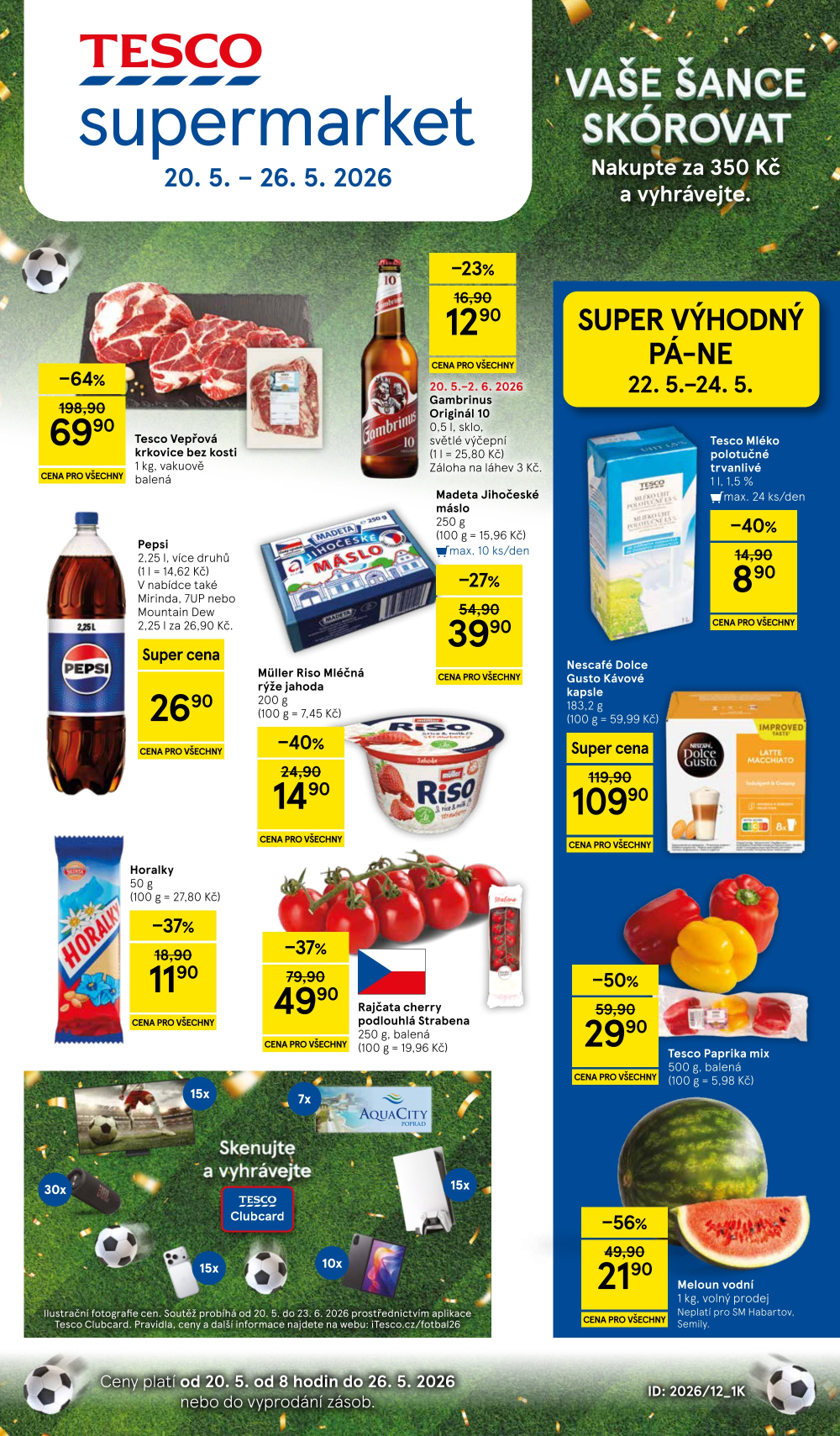 Leták Tesco supermarket leták - strana 1