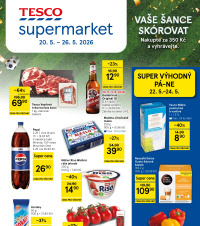 Akční leták Tesco supermarket 