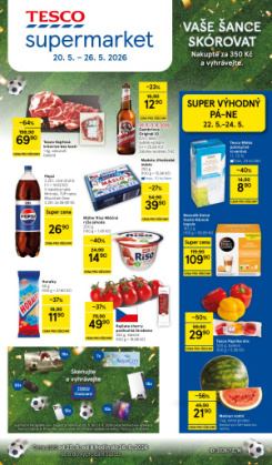 Tesco supermarket leták