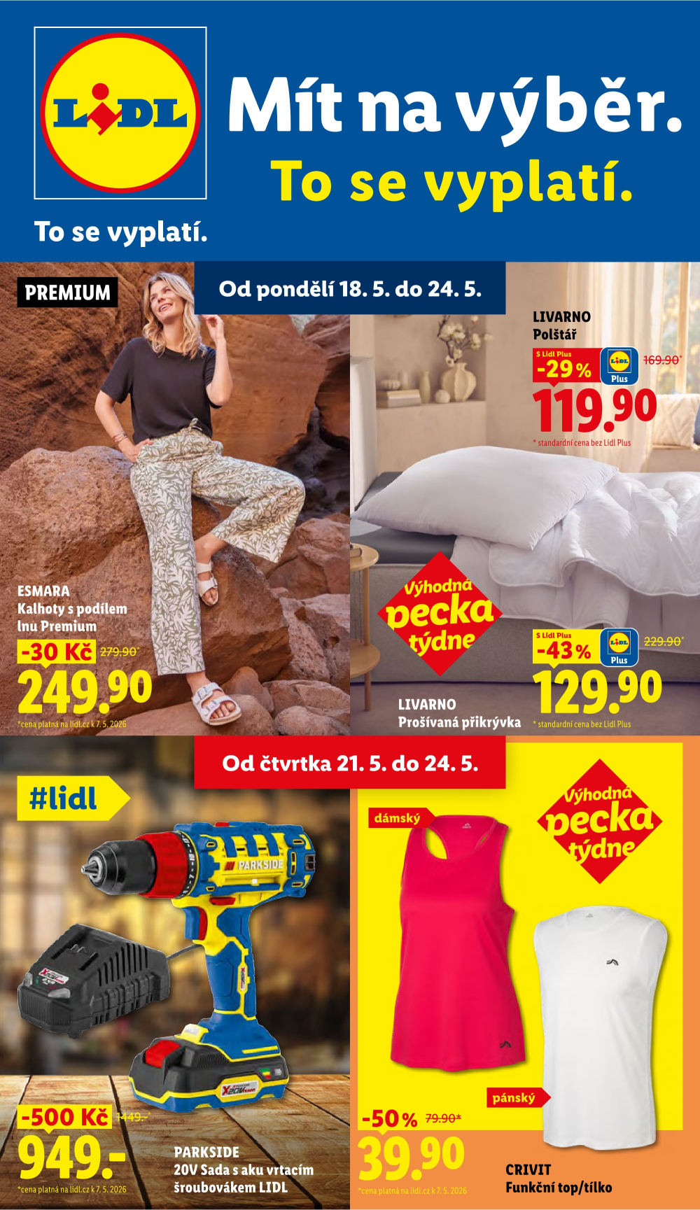 Leták Lidl leták - Nabídka spotřebního zboží - strana 1