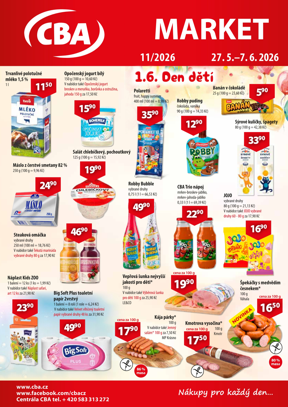 Leták CBA Market leták - strana 1