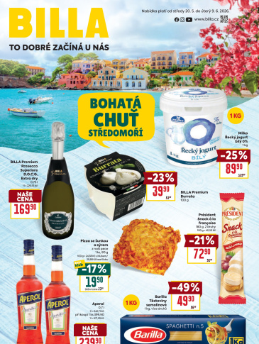 BILLA leták - Bohatá chuť Středomoří