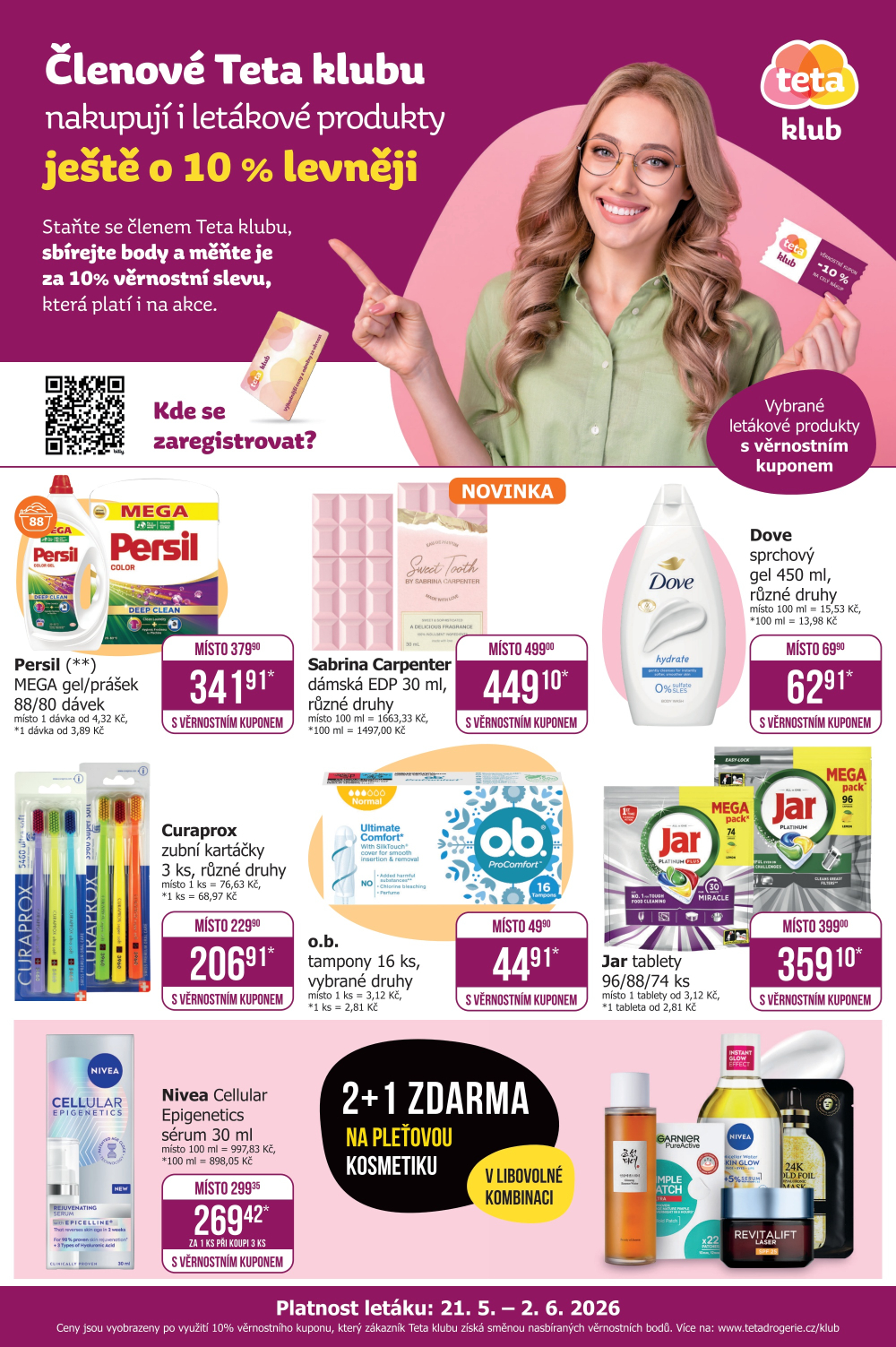 Leták Teta drogerie - Teta klub - strana 1