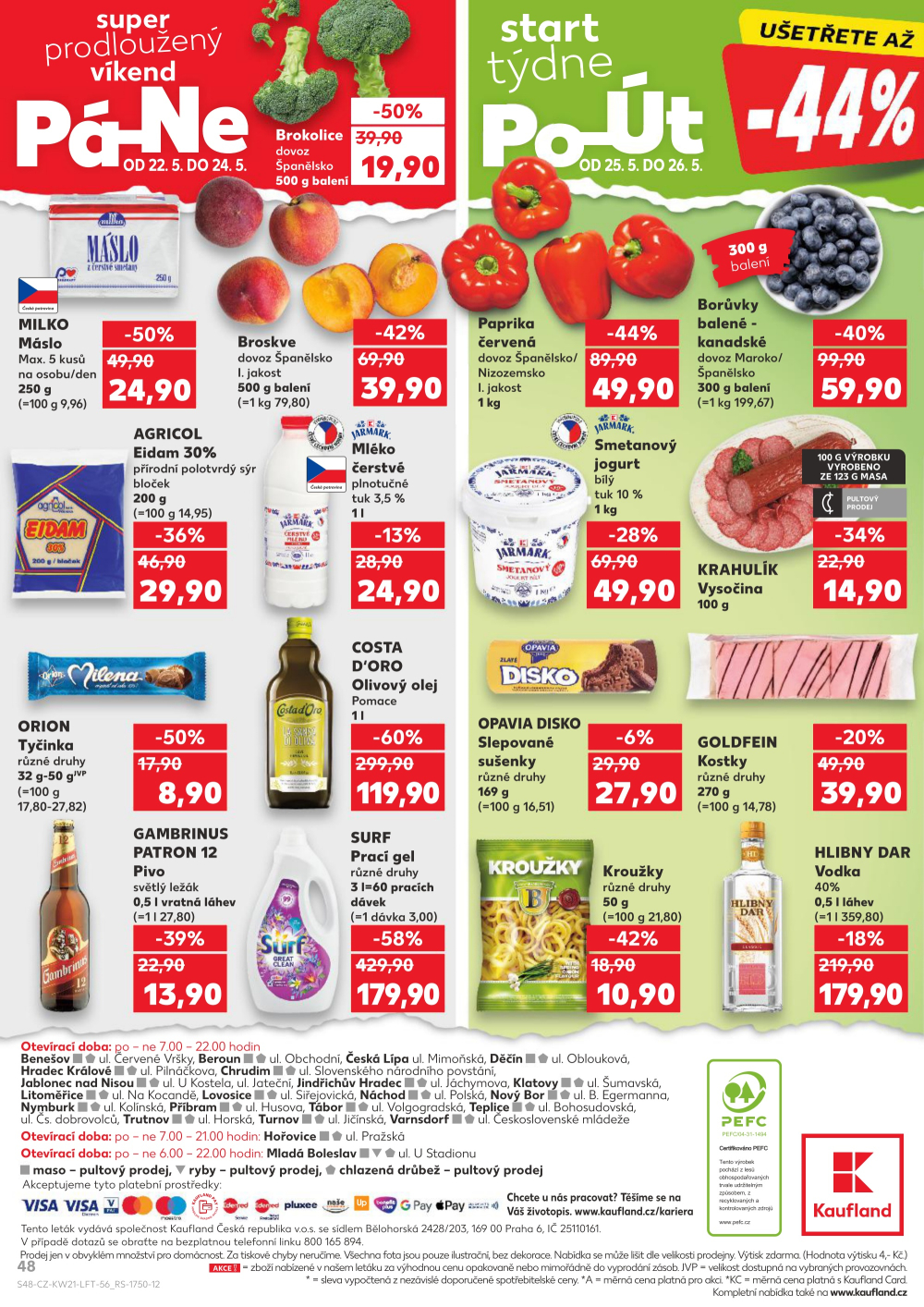 Leták Kaufland leták Teplice, Bohosudovská - strana 48