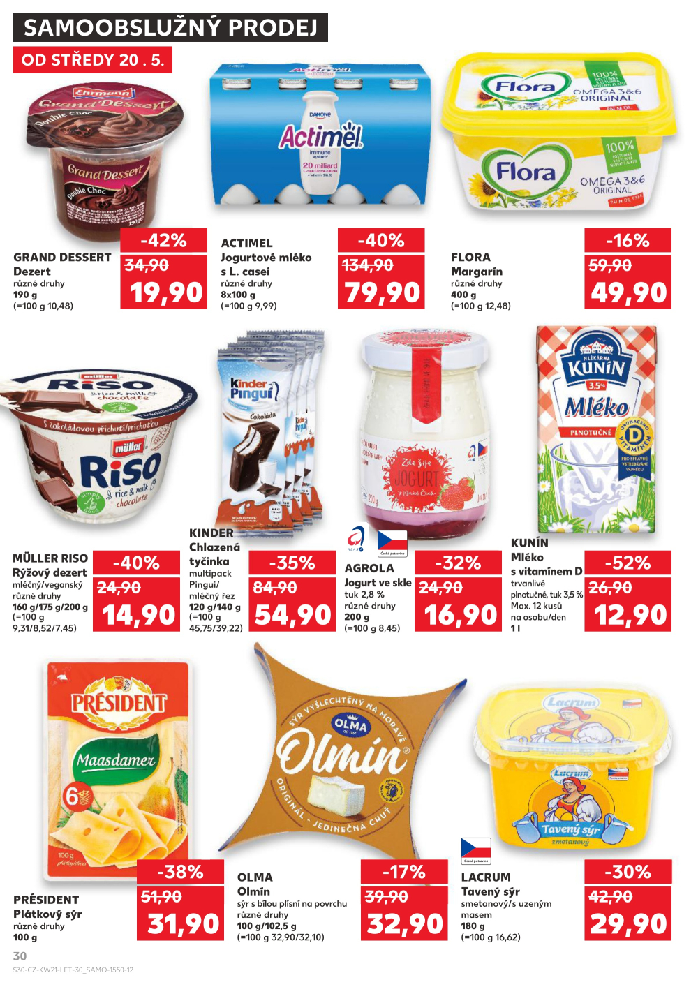 Leták Kaufland leták Praha 3 - Jarov - strana 30
