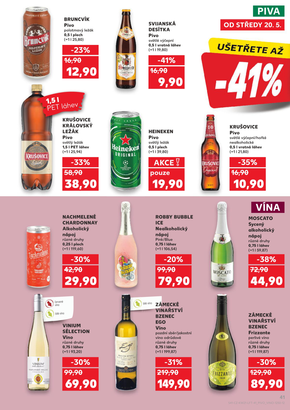 Leták Kaufland leták Praha 4 - Modřany - strana 41