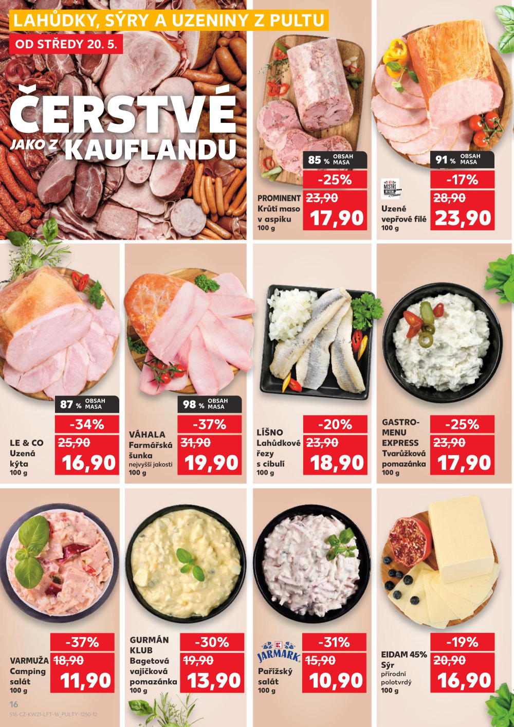Leták Kaufland leták Praha 4 - Michle - strana 16