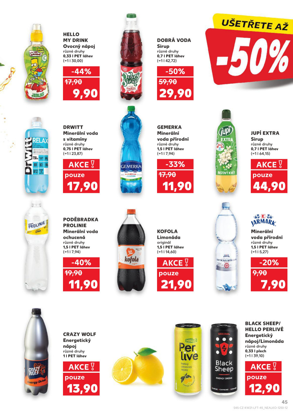 Leták Kaufland leták Praha 8 - Libeň - strana 45
