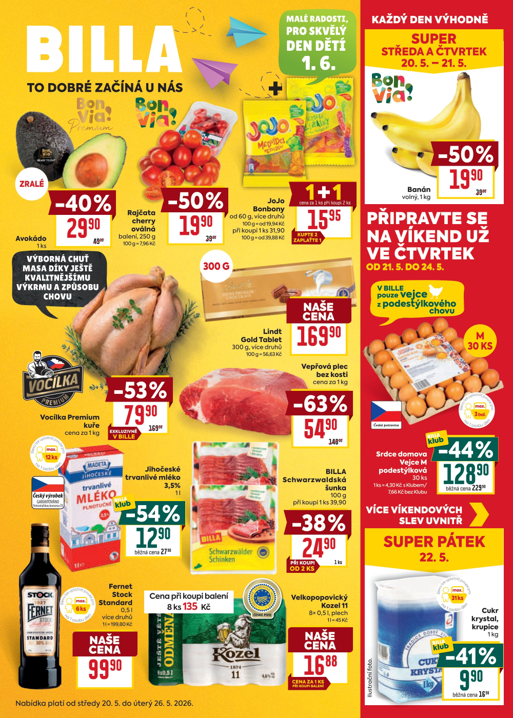 Leták BILLA velký leták - strana 1