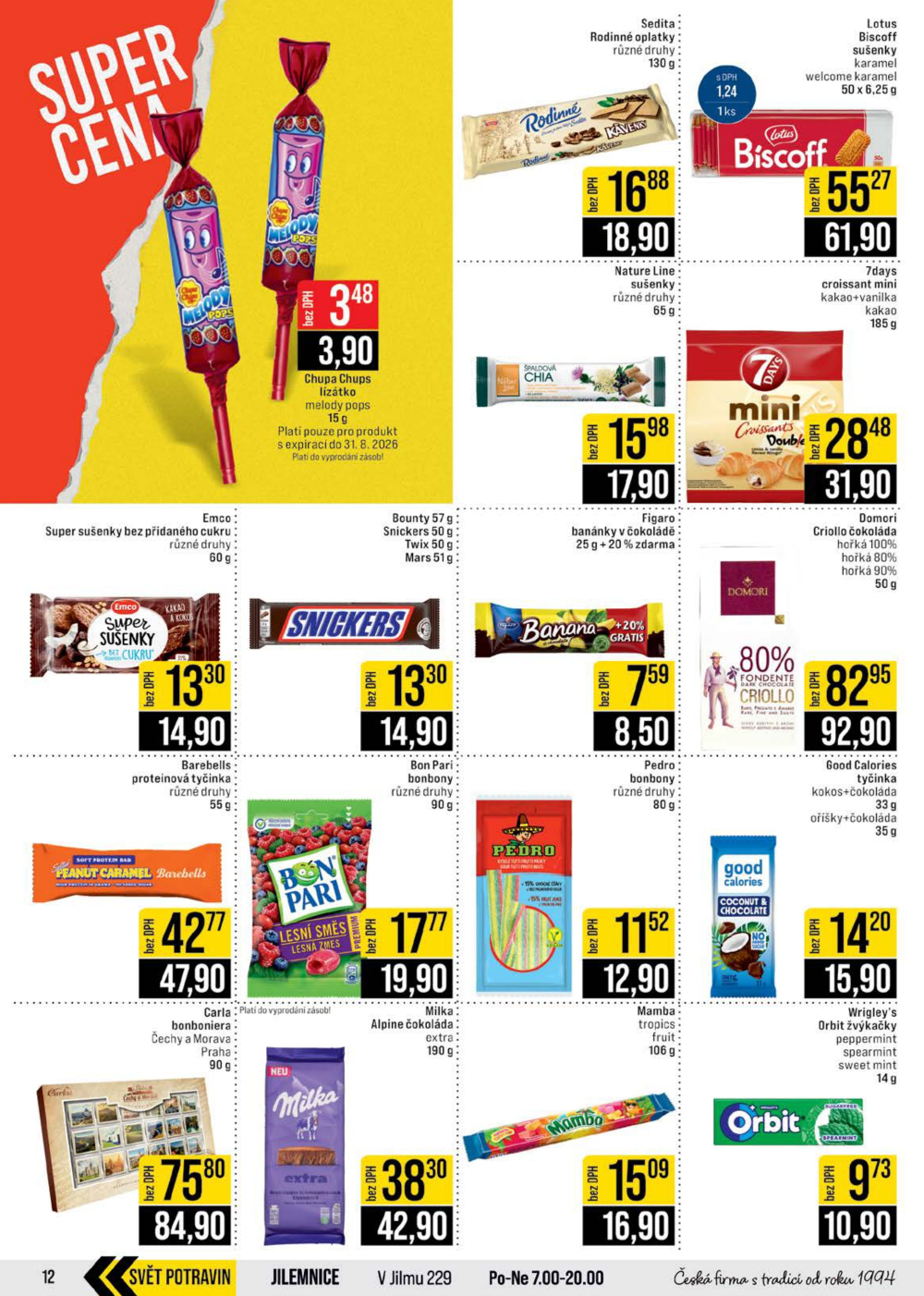 Leták JIP leták CC Cash & Carry - Brno, Ostrava, Praha, Polička, Olomouc, Karlovy Vary, Zlín, Jilemnice, Pardubice - strana 12