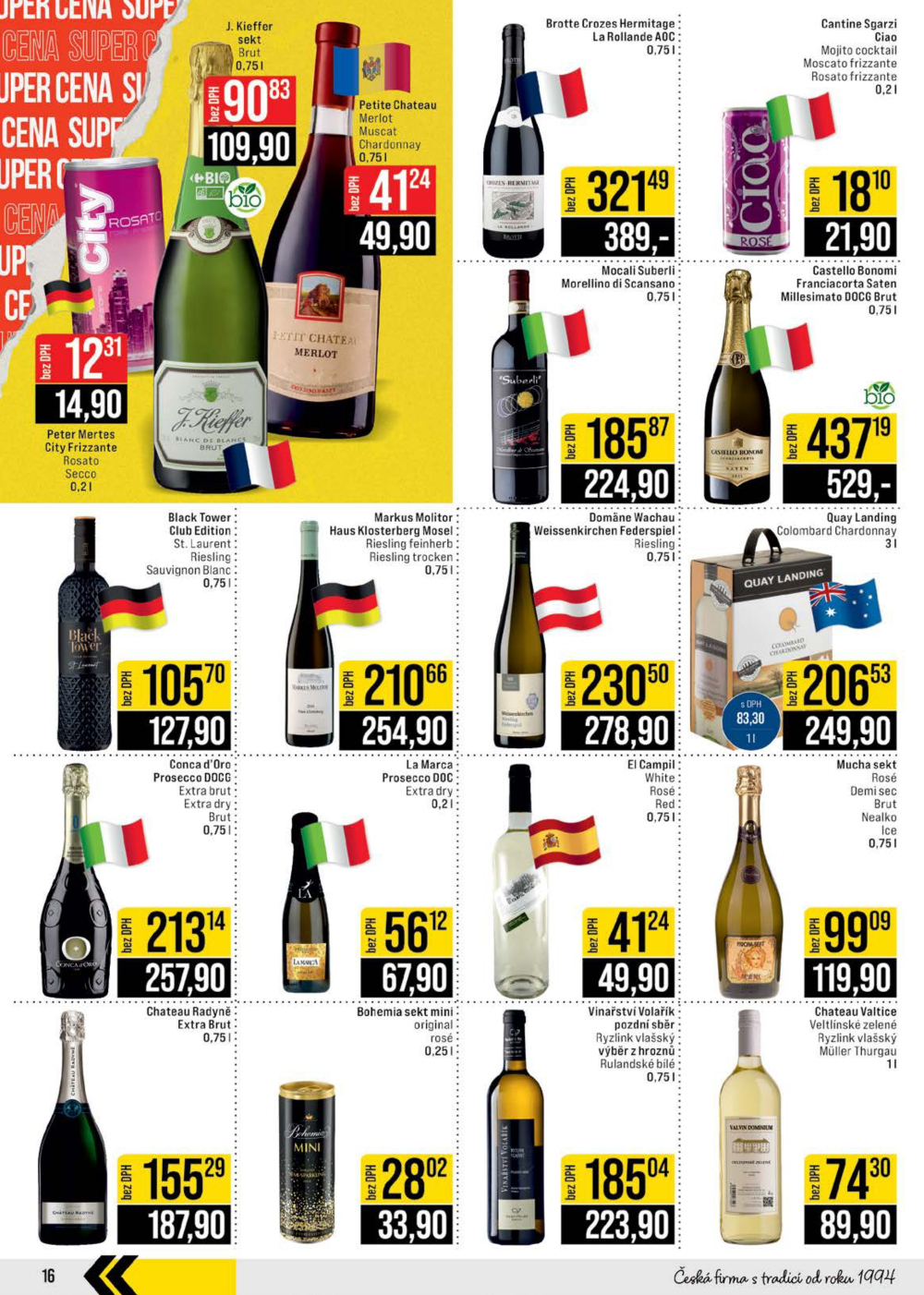 Leták JIP leták CC Cash & Carry - Brno, Ostrava, Praha, Polička, Olomouc, Karlovy Vary, Zlín, Jilemnice, Pardubice - strana 16
