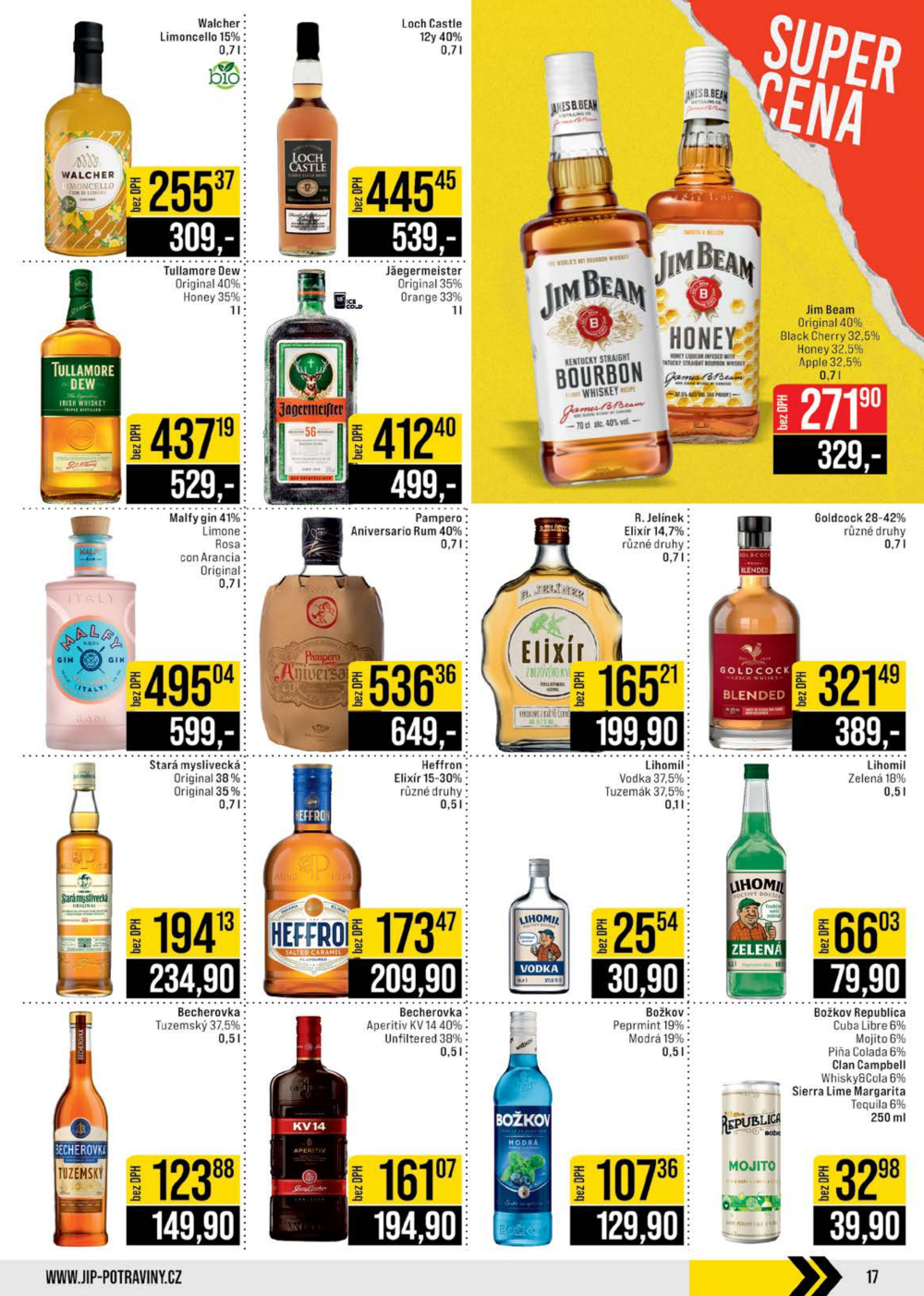 Leták JIP leták CC Cash & Carry - Brno, Ostrava, Praha, Polička, Olomouc, Karlovy Vary, Zlín, Jilemnice, Pardubice - strana 17