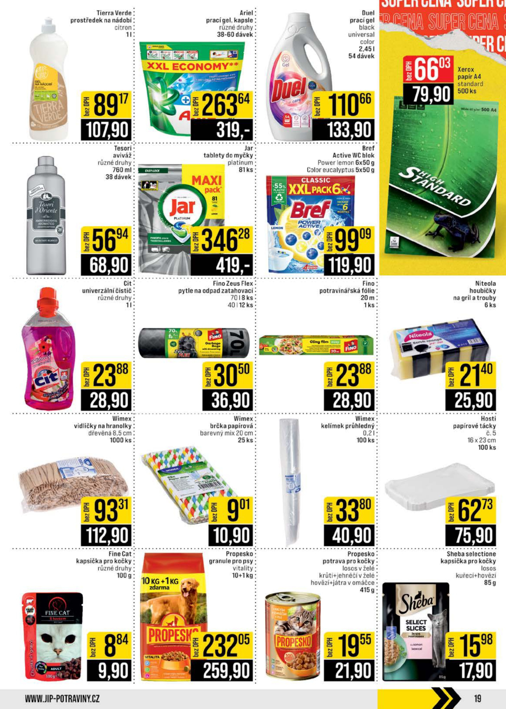 Leták JIP leták CC Cash & Carry - Brno, Ostrava, Praha, Polička, Olomouc, Karlovy Vary, Zlín, Jilemnice, Pardubice - strana 19