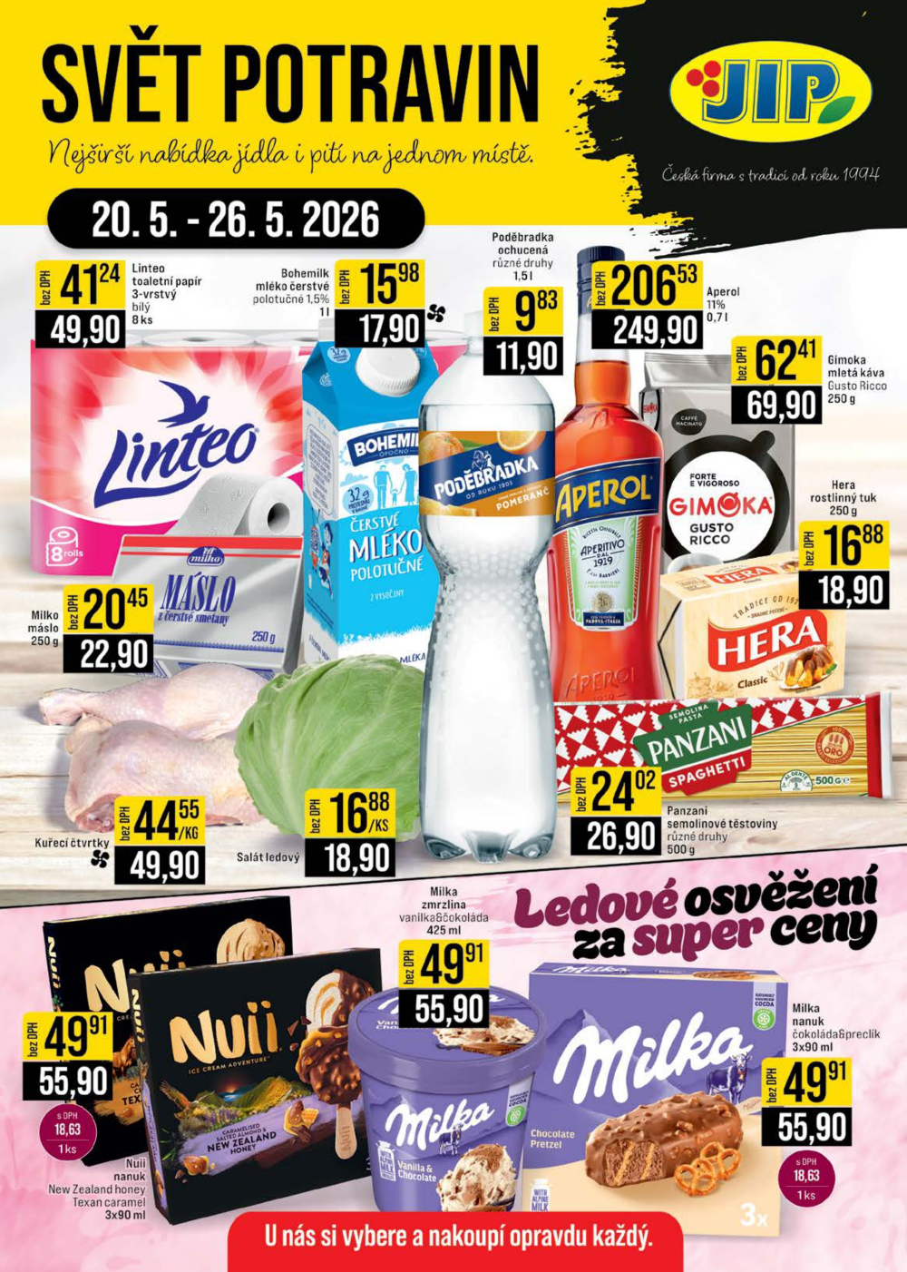 Leták JIP leták CC Cash & Carry - Brno, Ostrava, Praha, Polička, Olomouc, Karlovy Vary, Zlín, Jilemnice, Pardubice - strana 1