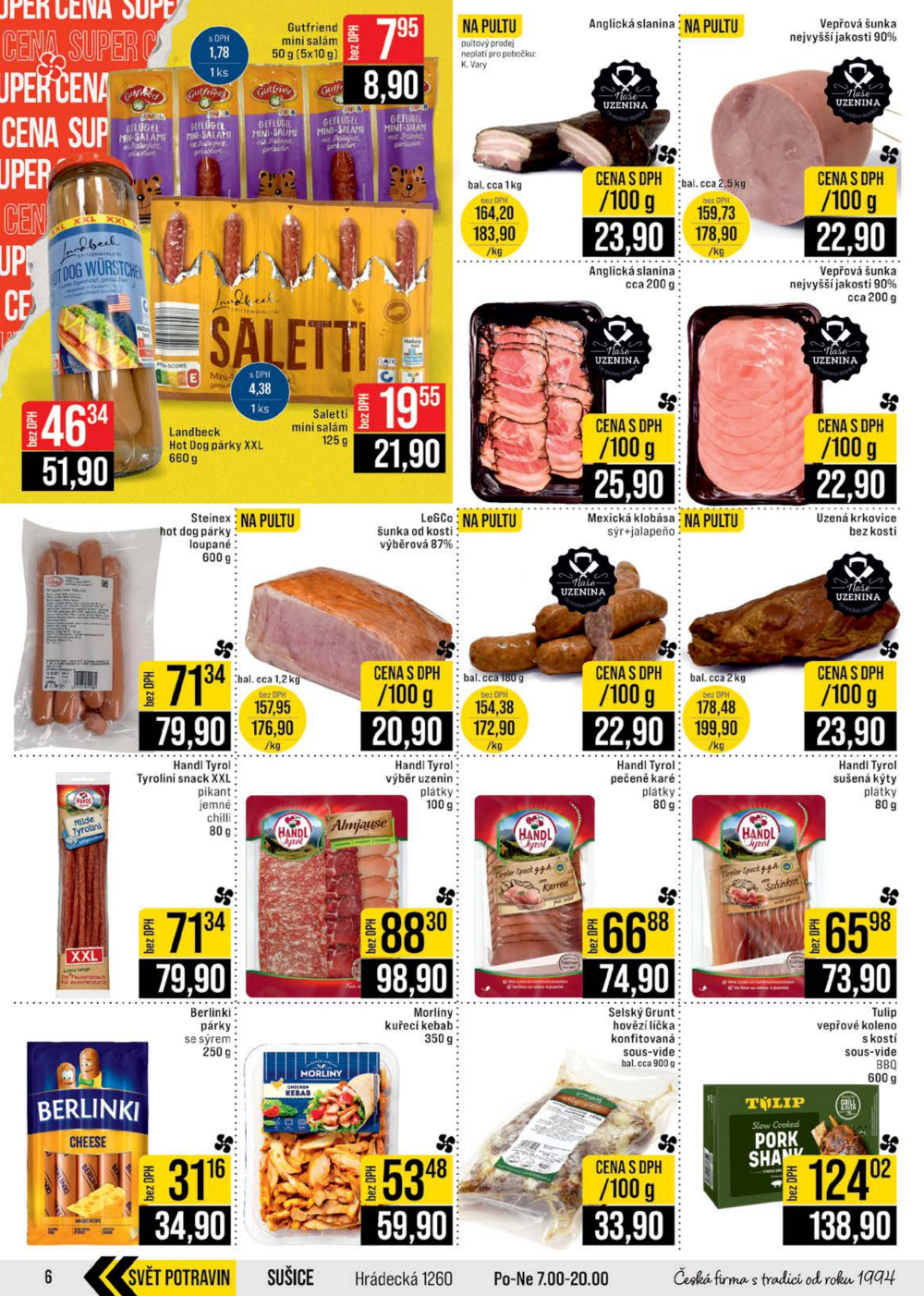 Leták JIP leták CC Cash & Carry - Brno, Ostrava, Praha, Polička, Olomouc, Karlovy Vary, Zlín, Jilemnice, Pardubice - strana 6