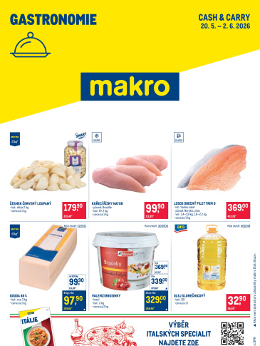 Makro leták - Gastronomie