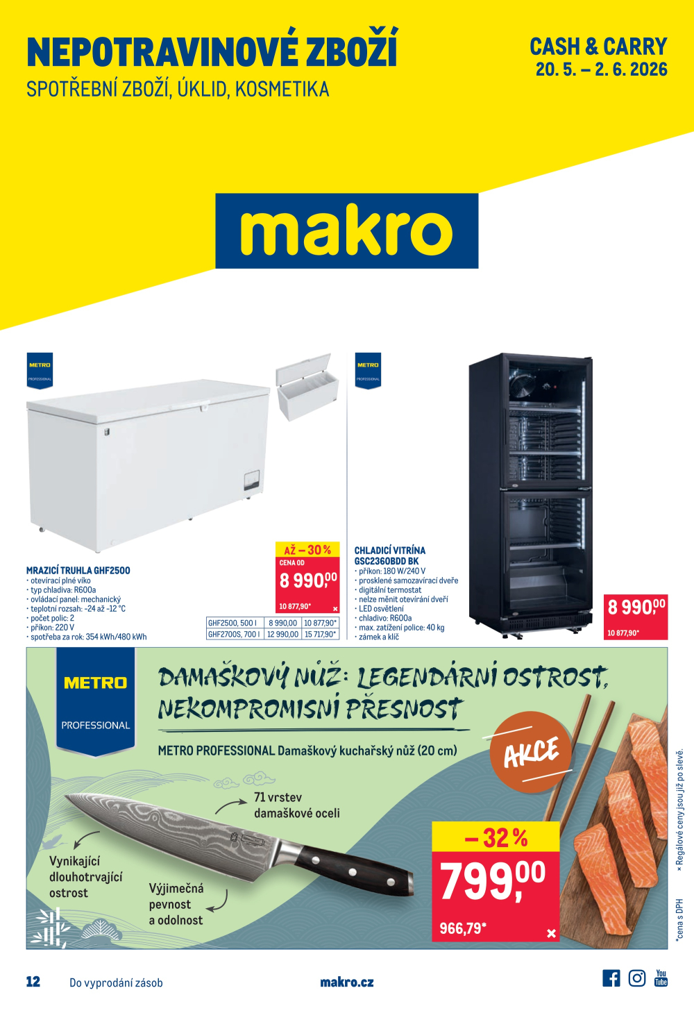 Leták Makro leták - Spotřební zboží, úklid, kosmetika - strana 1