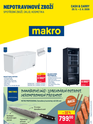 Makro leták - Spotřební zboží, úklid, kosmetika