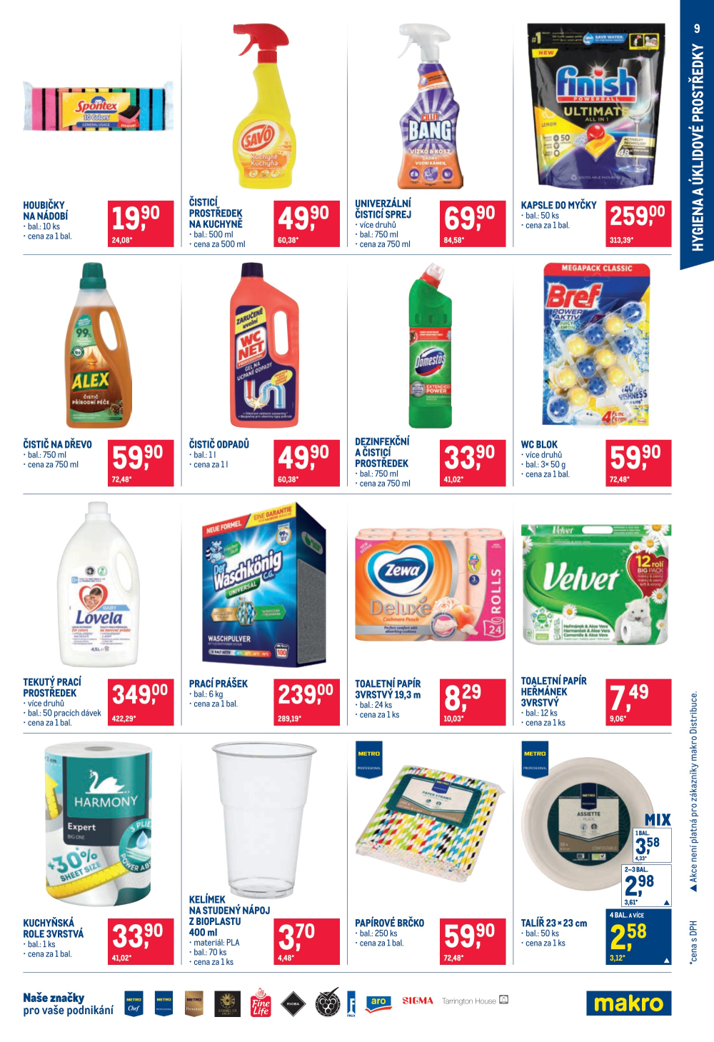 Leták Makro leták - Spotřební zboží, úklid, kosmetika - strana 9