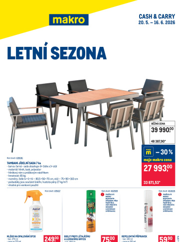 Makro leták - Letní sezóna