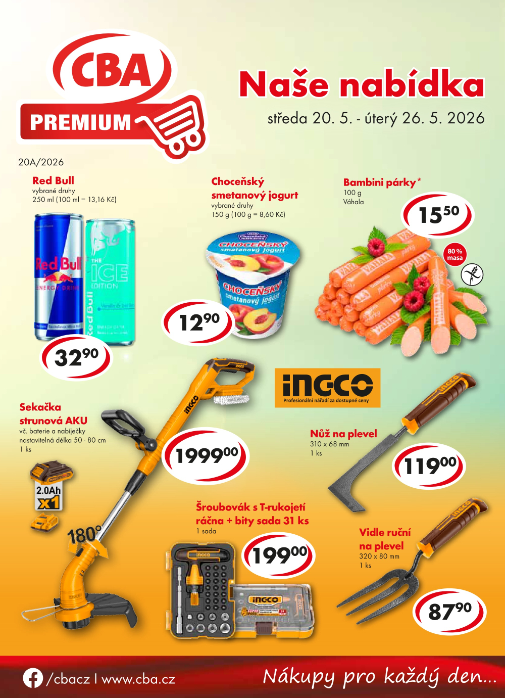 Leták CBA Premium leták - strana 1